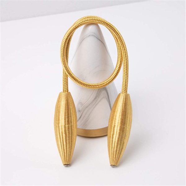 2-Pack Curtain Holdbacks Curtains Tiebacks Home Decorative Window Drape Twist TieBacks Random Modelling Curtain Holdbacks (Gold) - Image 3