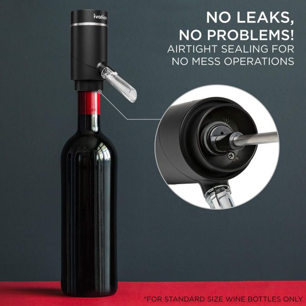 Emlimny Electric Wine Aerator and Dispenser Automatic Wine Pourer with Touch Button Control - Image 3