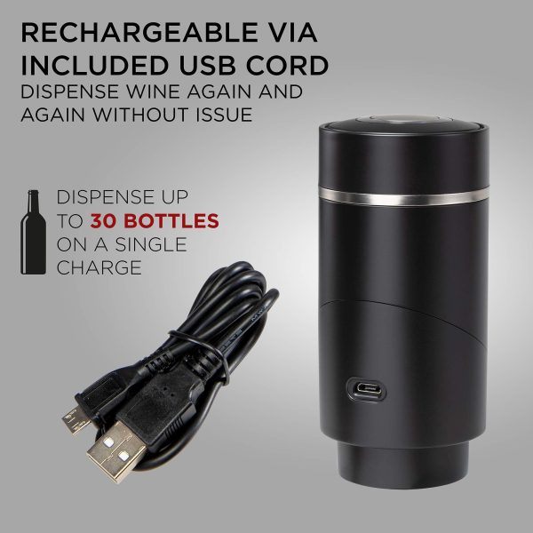 Emlimny Electric Wine Aerator and Dispenser Automatic Wine Pourer with Touch Button Control - Image 2