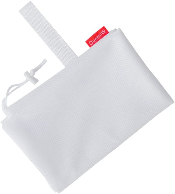 Mesh Laundry Bag Heavy Duty Drawstring Bag, Factories, College, Dorm, Travel and Apartment Dwellers, 24 x 36 Inches, 2 Pack, White - Image 3