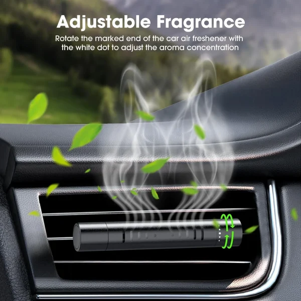2 Packs Custom Car Air Freshener Diffuser Vent Clips for Car Decoration Accessories with 12 Refill Sticks for Car, Office, Kitchen, Bathroom, Pet Houses - Image 3