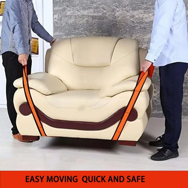 Holytech 2-Person Lifting and Moving Straps, Move and Carry Furniture, Appliances, Mattresses or Any Item Moving Body Strap Wrist Strap - Image 2