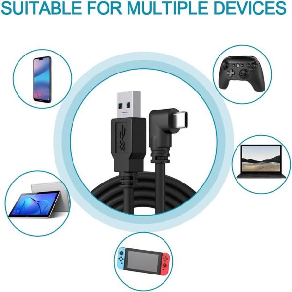 10FT Link Cable for Oculus Quest 2, Link Cable for Quest 2 High Speed Data Transfer Charging Cable USB 3.0 to USB C Cable Charger for Oculus Quest 2 Accessories VR Headset Gaming to PC - Image 4