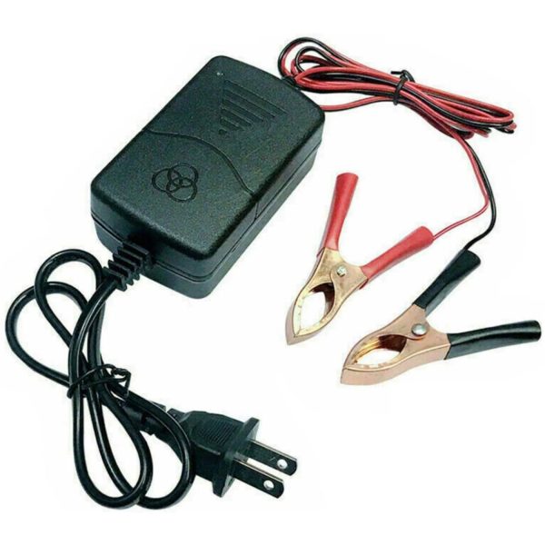 Car Battery Charger 12V Automatic Smart Battery Charger Maintainer Trickle Charger for Boats Motorcycles ATVs Riding Mowers & Car Truck SUV RV with Smart 3 Stage Charging & Power Indicator, Red - Image 4